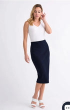 Load image into Gallery viewer, JOSEPH RIBKOFF High Waist Pencil Skirt - Navy
