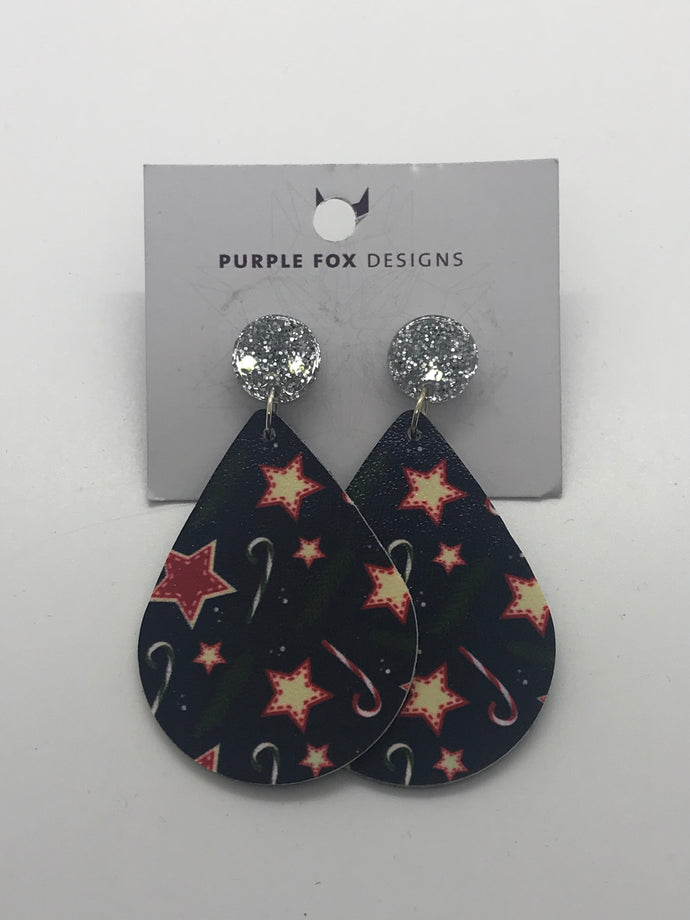 PURPLE FOX DESIGNS Christmas Earrings - #4
