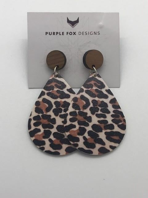PURPLE FOX DESIGNS Earrings - Leopard
