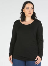 Load image into Gallery viewer, ADVOCADO PLUS Long Sleeve Essential Top - Black
