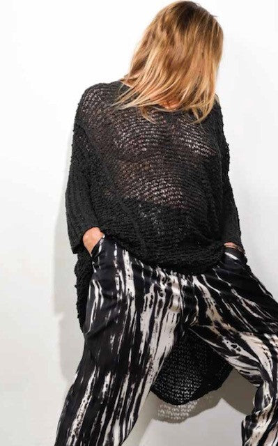ADINE UNDONE Yael Knit - Black