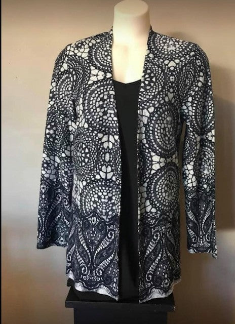 CC COLLECTION Split Jacket - Navy/Grey