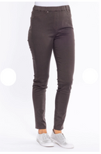 Load image into Gallery viewer, CAFE LATTE Coloured Stretch Cotton Jegging - Chocolate
