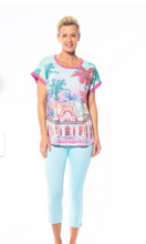 Load image into Gallery viewer, CAFE LATTE Print Burn-Out Knit Tee - Pink Villa
