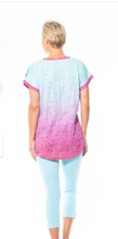 Load image into Gallery viewer, CAFE LATTE Print Burn-Out Knit Tee - Pink Villa
