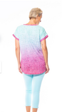 Load image into Gallery viewer, CAFE LATTE Print Burn-Out Knit Tee - Pink Villa
