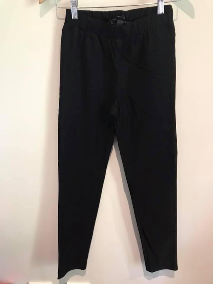 JENDI Slim Leg Full Length Pant - Black