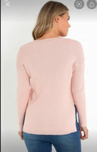 Load image into Gallery viewer, MARCO POLO Step Hem Knit Sweater - Dusty Pink
