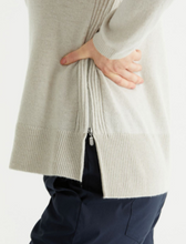 Load image into Gallery viewer, MARCO POLO Side Zipper Sweater - Oyster
