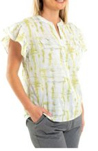 Load image into Gallery viewer, MARCO POLO Cap Sleeve Mirage Top - Honeydew Mirage
