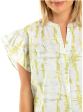 Load image into Gallery viewer, MARCO POLO Cap Sleeve Mirage Top - Honeydew Mirage
