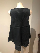 Load image into Gallery viewer, MARCO POLO Sleeveless A-Line Linen Top - Black
