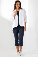 Load image into Gallery viewer, MARCO POLO Detailed Linen Jacket - White
