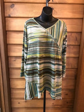 Load image into Gallery viewer, PEONY FASHIONS Striped Tunic - Green
