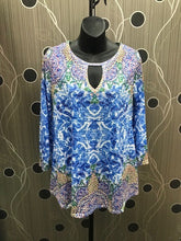 Load image into Gallery viewer, ZEN GARDEN Tunic Top - Blue
